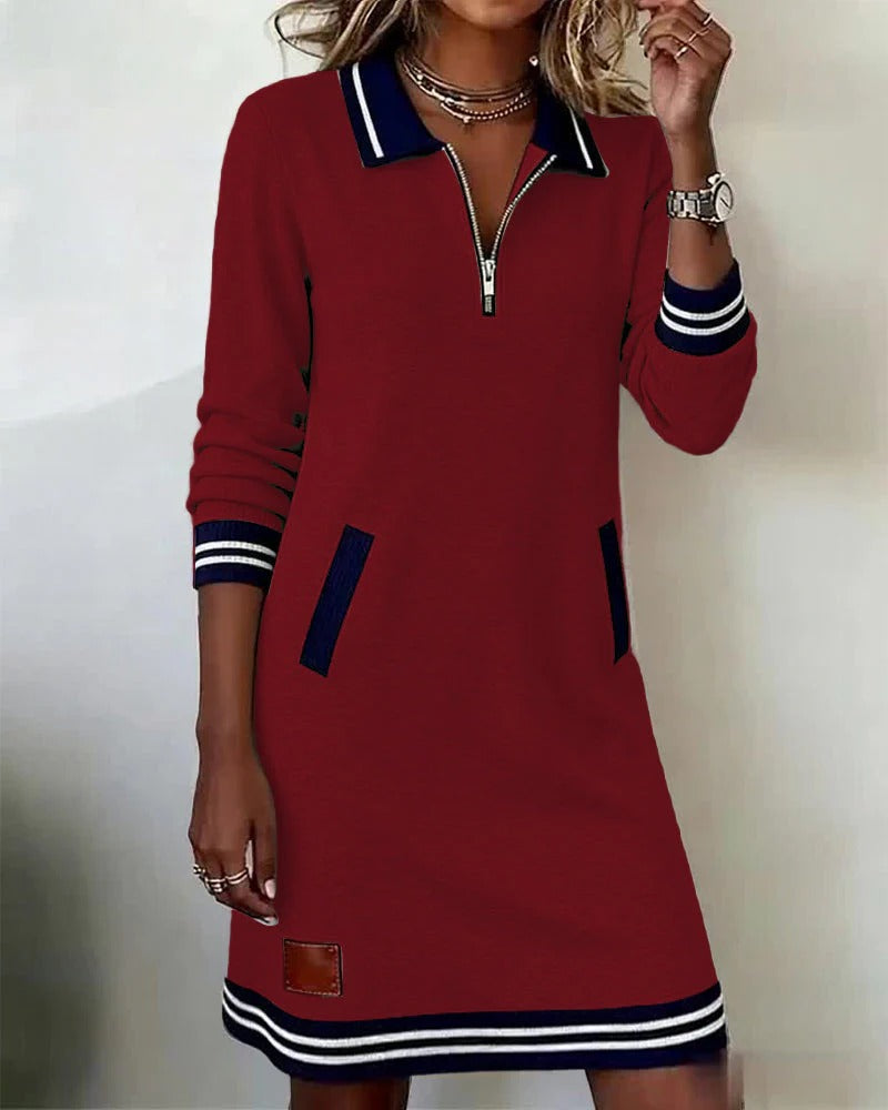 Robe chic à manches longues
