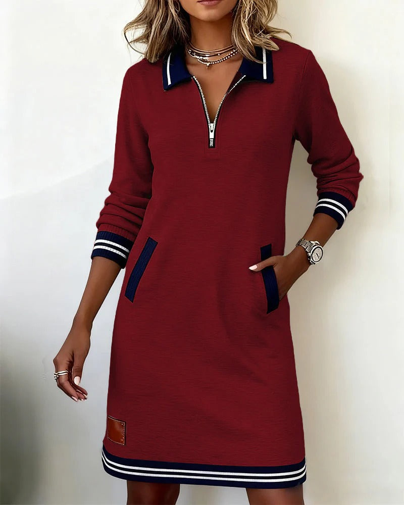 Robe chic à manches longues